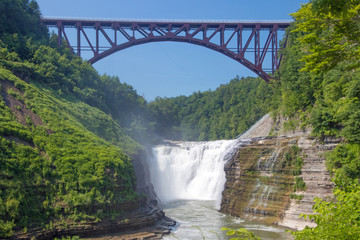 Fototapeta premium Waterfalls at Letchworth State Park in New York