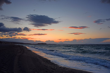 Fototapeta na wymiar Abend bei Rethymnon, Kreta