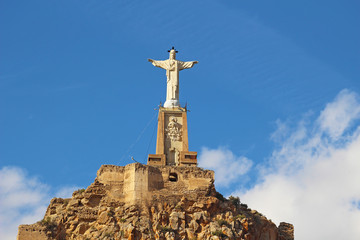 Fototapeta na wymiar Castillo y Cristo de Monteagudo, Murcia, España