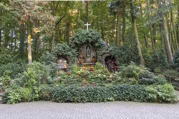 famous grot of virgin mary  in sankt wendel