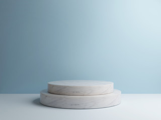 Minimal abstract background, 3d shape rendering composition