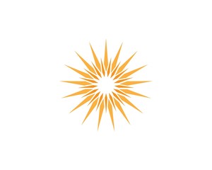 sun ilustration logo vector