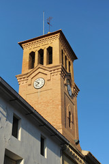 Fototapeta na wymiar Torre del reloj de Calasparra, Murcia, España