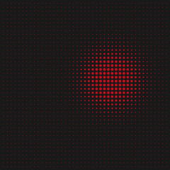 Halftone pattern with dots, dotted abstract texture. Order vs chaos concept.