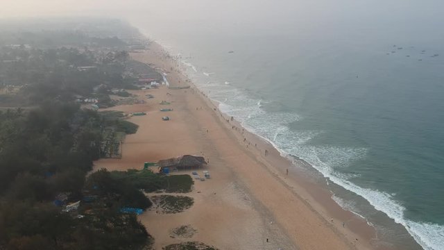 Aerial footage - Goa, India