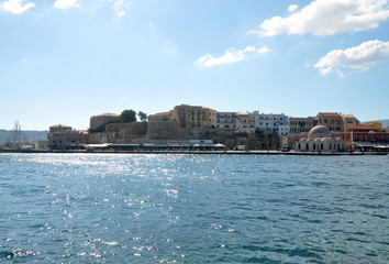 Fototapeta na wymiar Crete- Venetian harbour