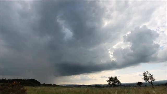 Storm clouds time lapse/showers
