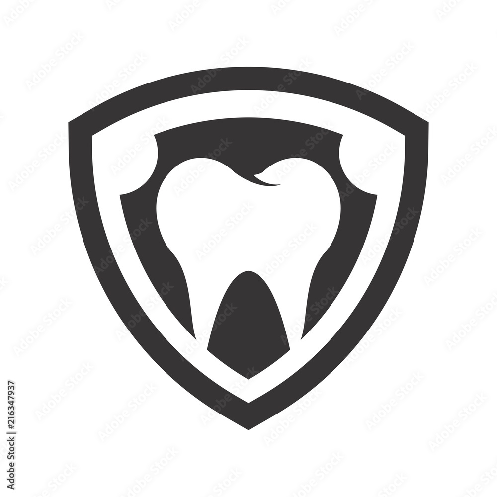 Poster dental logo. dentist icon. orthodontic symbol. vector eps 08.