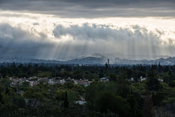  Sunset through the clouds over San Jose, CA 6