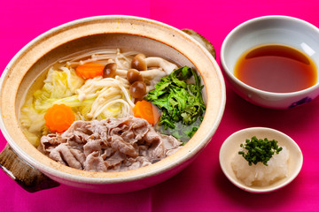 豚肉のしゃぶしゃぶ