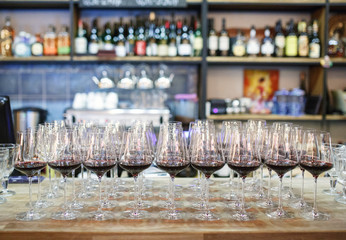 Red vine on degustation