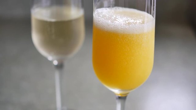 Making two mimosas