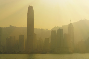 Beauty sunlight view on modern city