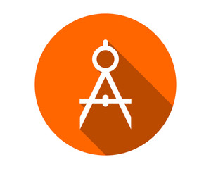 period dividers equipment tool icon image vector logo