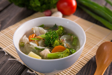 sayur sop or vegetable soup