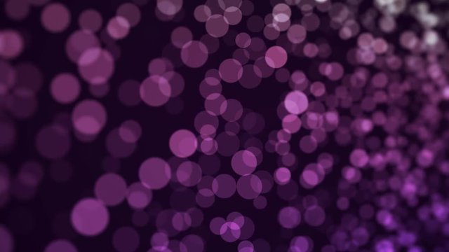 abstract motion background loop, pink and purple bokeh spots 