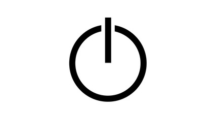 Turn on Power button icon symbol 