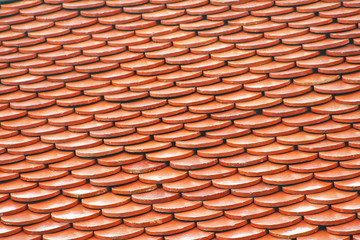 seamless overlap patterns of  thai temple roof background