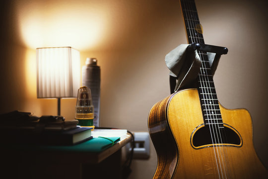Acoustic Guitar in Room