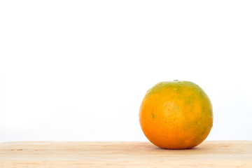 orange  fruit fresh on white background