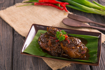 chicken with soysauce and chilli