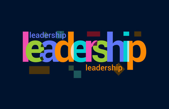 Leadership Colorful Overlapping Vector Letter Design Dark Background