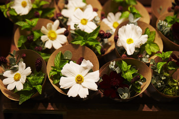 Small flower bouquets