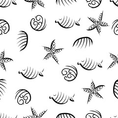 marine life. seamless pattern