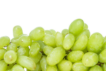 green grape diet fruit organic on white background