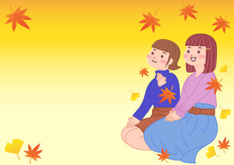 ピクニックをする女性たち