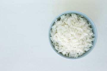 cooked white basmati rice  bowl natural food