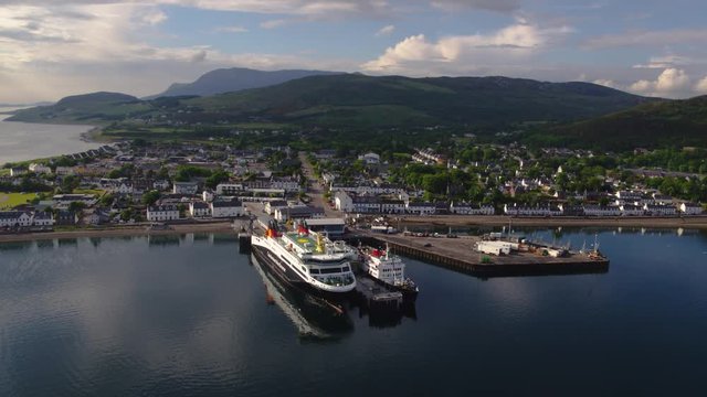 CalMac Ferries - Caledonian MacBrayne MV Loch Seaforth & Cruise Ship Hebridean Princess alongside Ullapool harbour