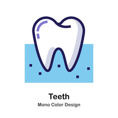 Teeth mono color icon