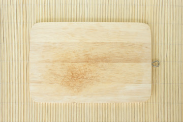 cutting board wood on mat texture japanese an chinese life style tradition