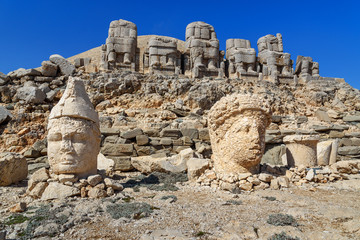 East Terrace on top of Nemrut Mountain.Turkey