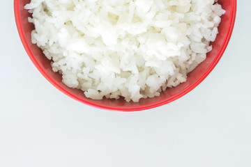 cooked white basmati rice  bowl natural food