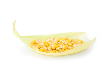 corn on the cob, husk organic food nature background