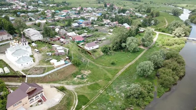Image of villages of Vladimir region in the Russia.