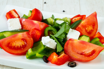 Greek traditional salad