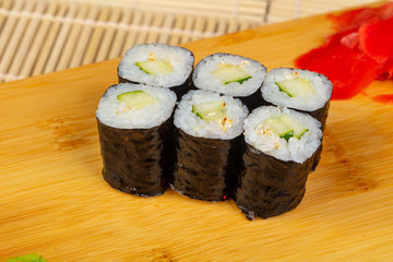 Delicious cucumber rolls