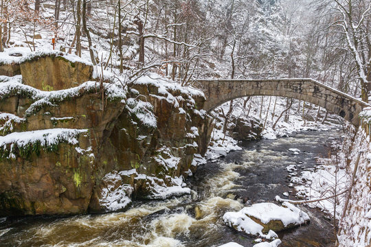 Bodetal im Harz Winterlandschaft