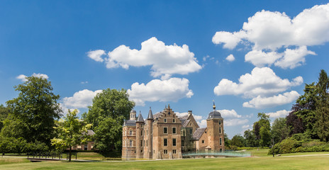 Panorama of the historic Ruurlo castle in The Netherlands