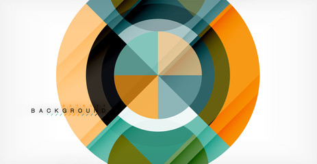 Vector circle abstract background