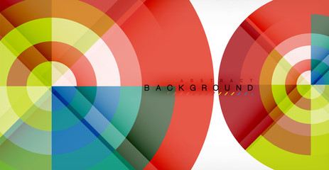 Obraz premium Vector circle abstract background