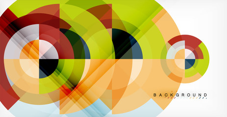 Obraz premium Wektorowy okręgu abstrakta tło