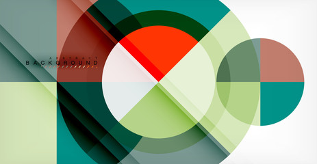 Fototapeta premium Vector circle abstract background