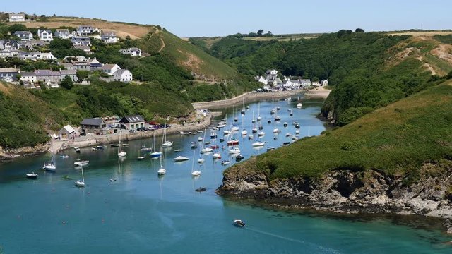 Looking into Solva harbour from the coast path