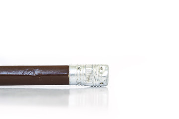 pencil  brown tool art on white background