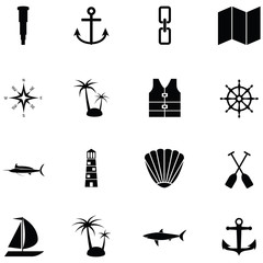 nautical icon set