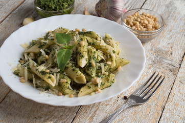 Penne Pasta with Pesto
